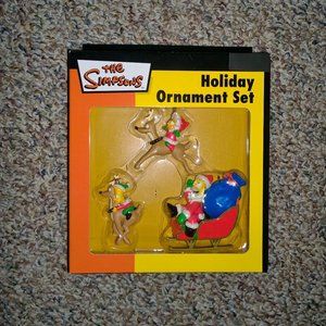 The Simpsons 3-Piece Christmas Ornament Set